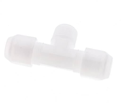 8x10 Mm&R3/8'' PP T-Vormige T-Stuk Slangfitting Met Buitendraad 10Bar/145Psi [2 Stuks]