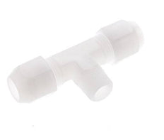 10x12 Mm&R3/8'' Pvdf T-Vorm Tee Slang Aansluiting Met Buitendraad 10Bar/145Psi