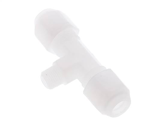 6x8 Mm&R1/8'' PP T-Vormige T-Stuk Slangfitting Met Buitendraad 10Bar/145Psi [2 Stuks]