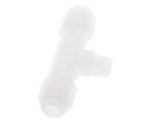 4X6 Mm&R1/8'' PP T-Vormige T-Stuk Slangfitting Met Buitendraad 10Bar/145Psi [2 Stukken]