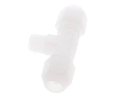 8X10 Mm&R1/4'' Pvdf T-Vorm Tee Slang Aansluiting Met Buitendraad 10Bar/145Psi