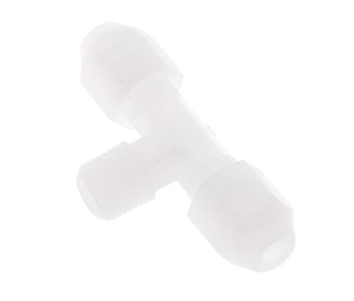 2X4 Mm&R1/8'' PP T-Vorm Tee Slang Fitting Met Buitendraad 10Bar/145Psi [2 Stukken]
