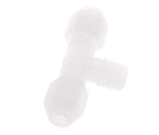 2X4 Mm&R1/8'' PP T-Vorm Tee Slang Fitting Met Buitendraad 10Bar/145Psi [2 Stukken]