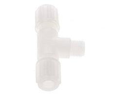 6x4mm & G1/8'' PVDF T-stuk Knelfitting Buitendraad 10bar