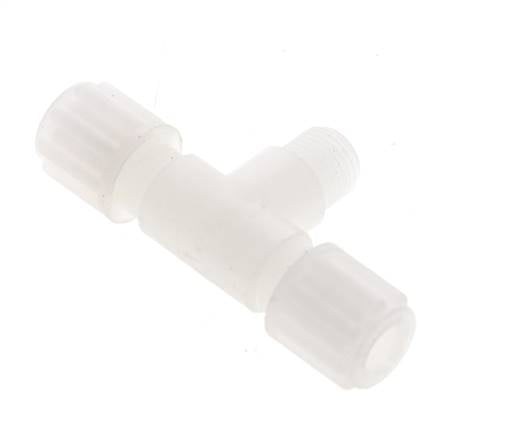 6x4mm & G1/8'' PVDF T-stuk Knelfitting Buitendraad 10bar