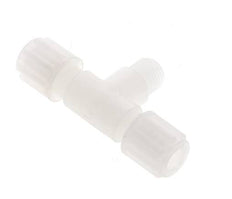 6x4mm & G1/8'' PVDF T-stuk Knelfitting Buitendraad 10bar