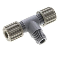 8x6mm & G1/4'' Pa T-stuk Knelfitting Buitendraad 10bar [2 Stuks]