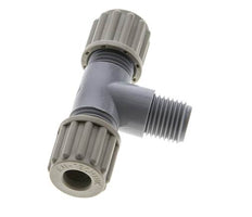 8x6mm & G1/4'' Pa T-stuk Knelfitting Buitendraad 10bar [2 Stuks]