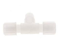 6x4mm & G1/8'' PVDF T-stuk Knelfitting Buitendraad 10bar