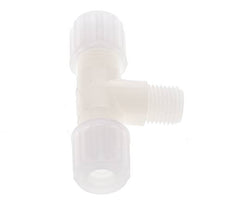8x6mm & G1/4'' PVDF T-stuk Knelfitting Buitendraad 10bar