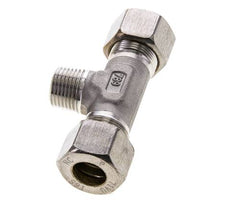 16S & R1/2'' RVS T-stuk Knelfitting Buitendraad 400bar ISO 8434-1