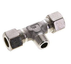 16S & R1/2'' RVS T-stuk Knelfitting Buitendraad 400bar ISO 8434-1