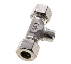16S & R1/2'' RVS T-stuk Knelfitting Buitendraad 400bar ISO 8434-1