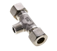 16S & R1/2'' RVS T-stuk Knelfitting Buitendraad 400bar ISO 8434-1