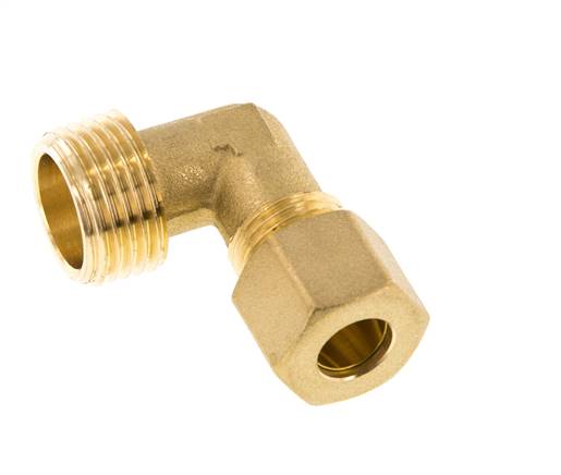 R 1/2'' Buitendraad x 10mm Messing L-Knelfitting 90 graden 95 Bar DIN EN 1254-2