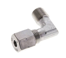 1/4'' NPT Buitendraad x 6S RVS Elbow 90deg Snijring 630 Bar DIN 2353