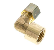 G 1/4'' x 6mm Messing L-Knelfitting 90 graden 150 Bar DIN EN 1254-2
