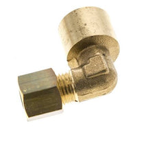 G 1/4'' x 6mm Messing L-Knelfitting 90 graden 150 Bar DIN EN 1254-2