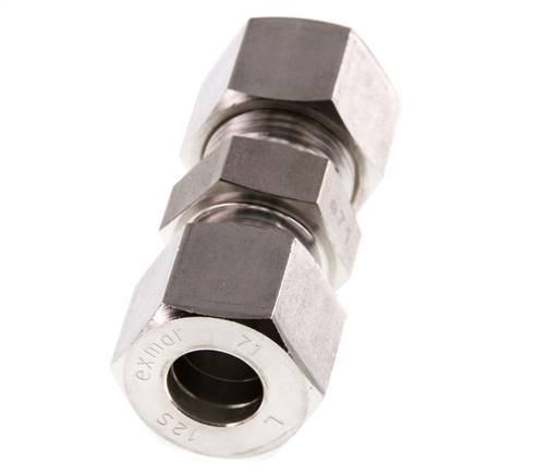 12S RVS Rechte Knelfitting 630 Bar DIN 2353