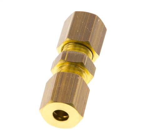 4mm Messing Rechte Knelfitting 150 Bar DIN EN 1254-2 [2 Stuks]