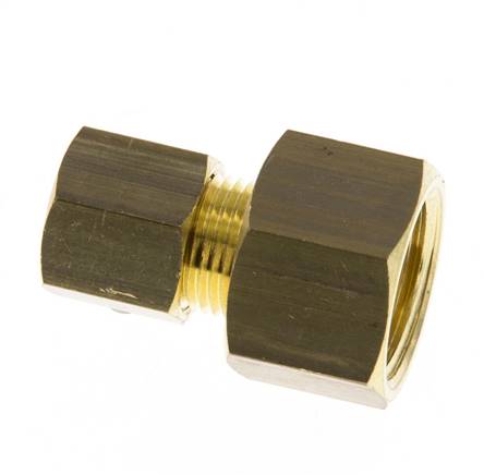 G 3/8'' x 8mm Messing Rechte Knelfitting 135 Bar DIN EN 1254-2