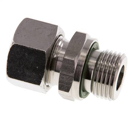 G 1/2'' Buitendraad x 15L RVS Rechte Snijring Koppeling met FKM Afdichting 315 Bar DIN 2353