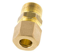 R 3/8'' Buitendraad x 10mm Messing Rechte Knelfitting 95 Bar DIN EN 1254-2
