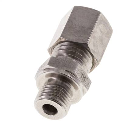 M10x1 Buitendraad x 6L RVS Rechte Knelfitting 315 Bar DIN 2353