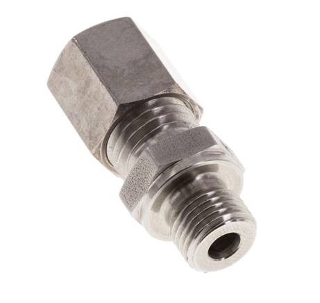 M10x1 Buitendraad x 6L RVS Rechte Knelfitting 315 Bar DIN 2353
