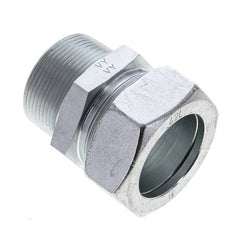 1 1/2'' NPT Buitendraad x 42L Verzinkt Stalen Rechte Snijring Koppeling 160 Bar DIN 2353