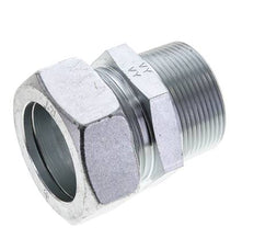 1 1/2'' NPT Buitendraad x 42L Verzinkt Stalen Rechte Snijring Koppeling 160 Bar DIN 2353