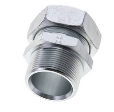 1 1/2'' NPT Buitendraad x 42L Verzinkt Stalen Rechte Snijring Koppeling 160 Bar DIN 2353