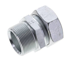 1 1/2'' NPT Buitendraad x 42L Verzinkt Stalen Rechte Snijring Koppeling 160 Bar DIN 2353