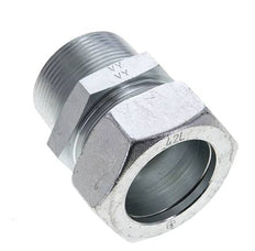 1 1/2'' NPT Buitendraad x 42L Verzinkt Stalen Rechte Snijring Koppeling 160 Bar DIN 2353