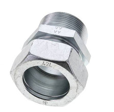 1 1/2'' NPT Buitendraad x 42L Verzinkt Stalen Rechte Snijring Koppeling 160 Bar DIN 2353