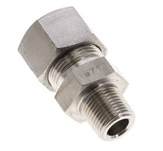 1/2'' NPT Buitendraad x 20S RVS Rechte Snijring Koppeling 400 Bar DIN 2353
