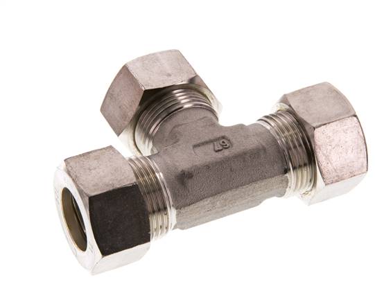 22L RVS T-stuk Knelfitting 160 Bar DIN 2353