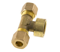 G 1/2'' x 10mm Messing T-stuk Knelfitting 95 Bar DIN EN 1254-2
