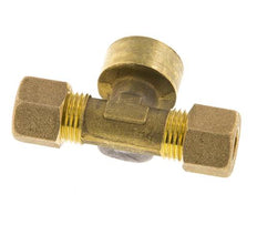 G 1/2'' x 10mm Messing T-stuk Knelfitting 95 Bar DIN EN 1254-2