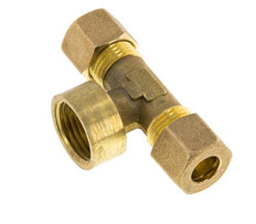 G 1/2'' x 10mm Messing T-stuk Knelfitting 95 Bar DIN EN 1254-2