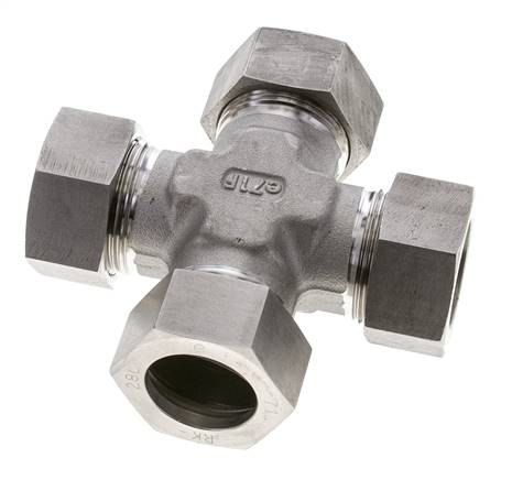 28L RVS Kruissok Snijring 160 Bar DIN 2353