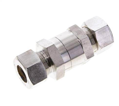 18L (M26x1.5) RVS Terugslagklep Knelfitting 1-160 bar ISO 8434-1