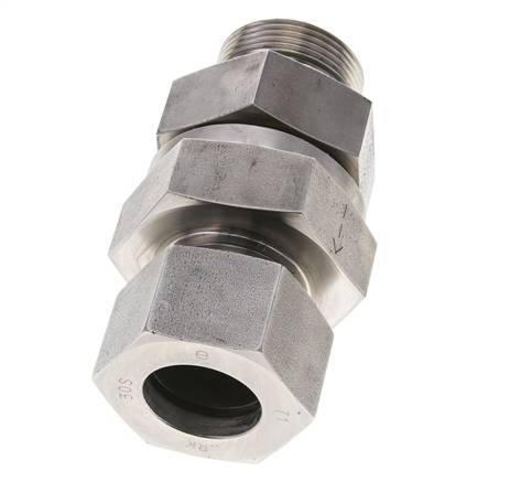 30S (M42x2) & G1-1/4'' Regeling-Uit RVS Terugslagklep Snijring Buitendraad 1-250 bar ISO 8434-1