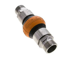 Draadrubberexpansiekoppeling DN32 R 1-1/4'' (Mannelijk)-R 1-1/4'' (Mannelijk) EPDM RVS