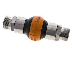 Draadrubberexpansiekoppeling DN32 R 1-1/4'' (Mannelijk)-R 1-1/4'' (Mannelijk) EPDM RVS