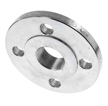 Draadflens DN150-PN16 Rp 6'' Verzinkt Staal DIN 2566 En EN 1092-1 (Type 13)