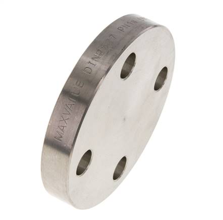 Blindflens DN20-PN16 RVS 1.4571 DIN 2527