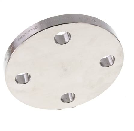 Blindflens DN80-PN16 RVS 1.4571 DIN 2527 En EN 1092-1 (Type 05)