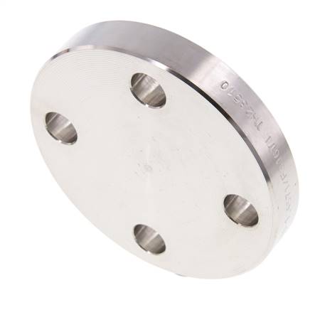 Blindflens DN20-PN40 RVS 1.4571 DIN 2527 En EN 1092-1 (Type 05)