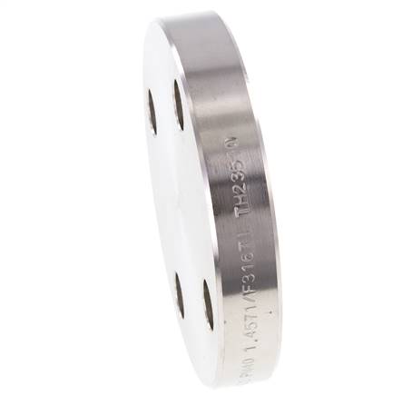 Blindflens DN20-PN40 RVS 1.4571 DIN 2527 En EN 1092-1 (Type 05)